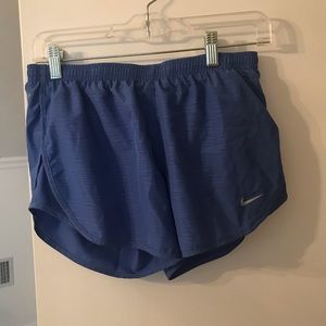 Blue nike dri-fit shorts